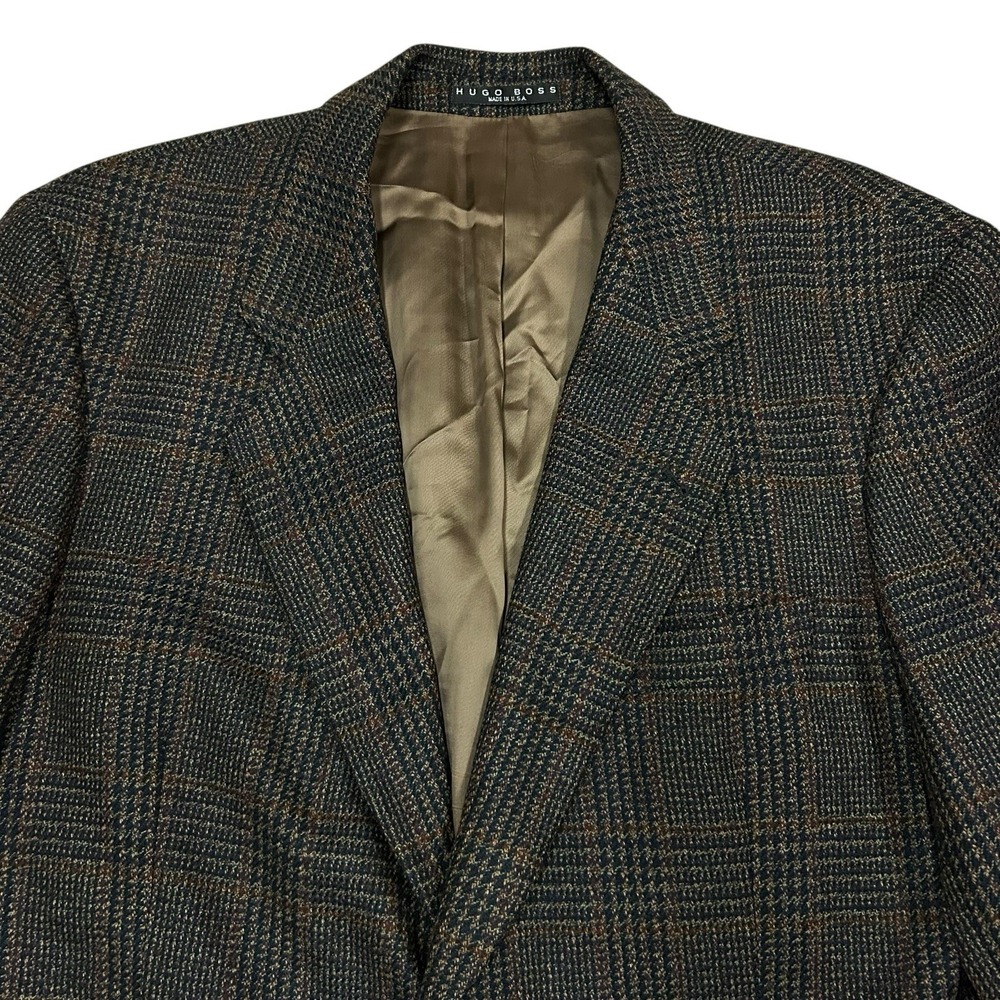 Hugo Boss Loroβ Piana Blazer Mens 44R Wool Cashmere Tweed Colorful 2 Button